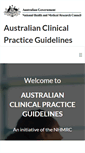 Mobile Screenshot of clinicalguidelines.gov.au